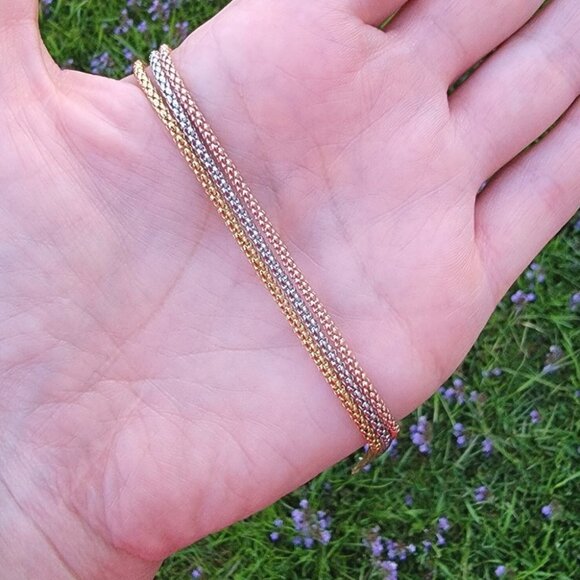 GOLD Stainless Steel Rope Chain Necklace 20" 22" 24" - Picture 6 of 13